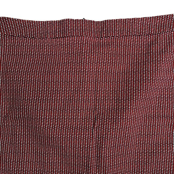 Tommy Hilfiger Mini Pencil Skirt 6 Red Chevron Stripe Stretch Zip Kick Pleat - Picture 2 of 5